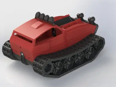 3D Printable V6 Veicle 3D model