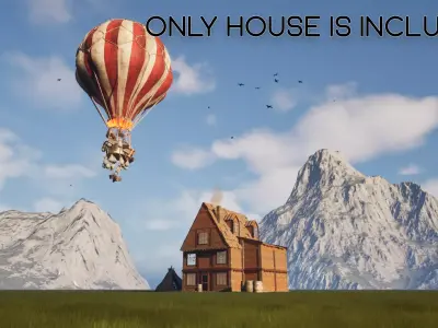 4K Quality AAA NEXT GEN game-ready model of town house 3D model