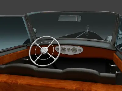Mercedes 770K Staff Car 3D model