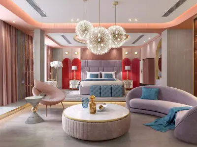 bedroom interior 3D model