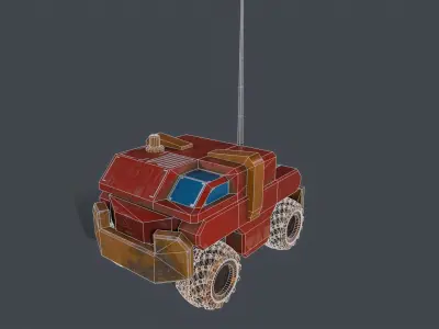 Drone Truck Low-poly 3D model