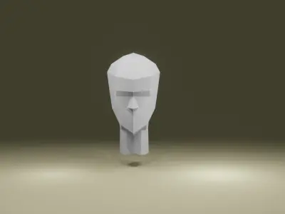Low-Poly Head Free 3D model