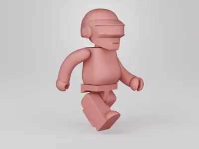 Bearbrick Daft Punk 2 3D print model