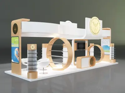 Booth Exhibition Stand a325c 3D model