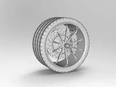 Rims set wheel 3D model
