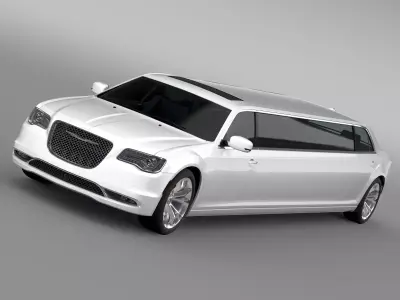 Chrysler 300C Platinum Limousine LX2 2017 3D model