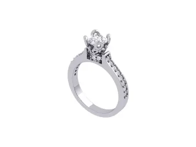 Wedding Ring  3D print model 17
