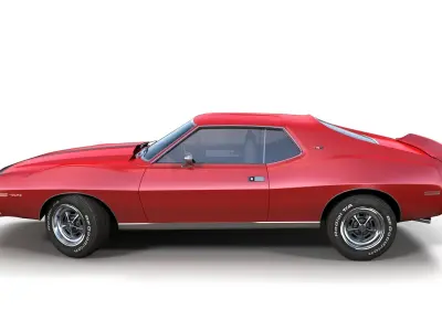 AMC Javelin 1971 Low-poly 3D model
