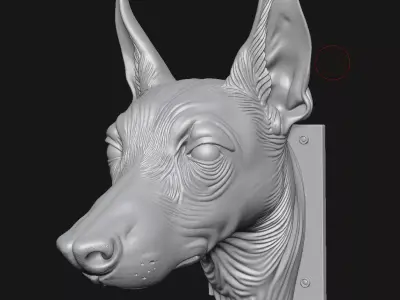 Doberman Pinscher 3D print model