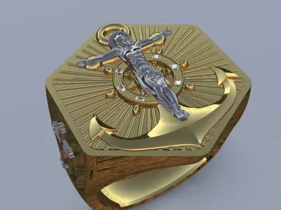 signet ring 3D print model