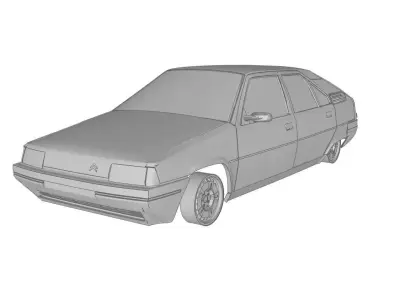 Citroen BX 19 3D print model
