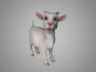 Goat or Goatling Low-poly 3D model