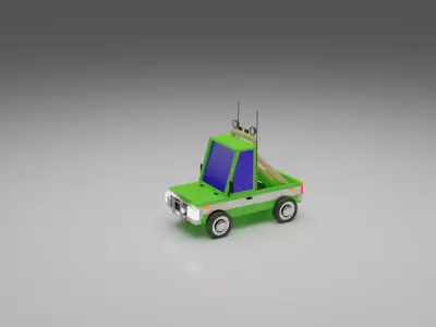 Vehicle toy car Free 3D model