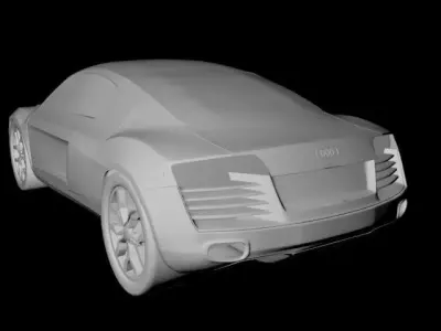 audi r8 Low-poly 3D model