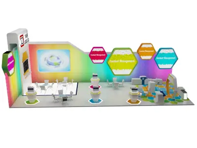 Booth Exhibition Stand a465a 3D model