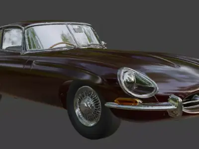 1961 Jaguar E-Type 3D Printable Model 3D print model