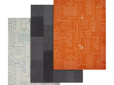 Rug Set 1209 3D model
