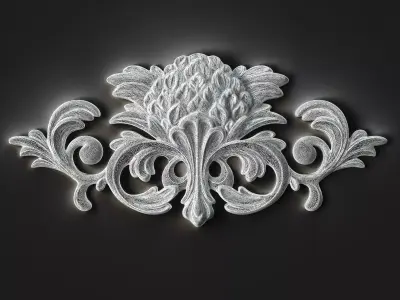 Small Decorative Element for Classic Style Furniture 3D model