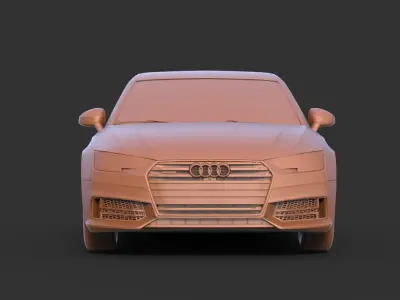 Audi A4 2012 3D print model