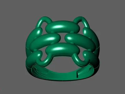 Plain Ring Women Ready STL 3DM Models Womens Rings 3D models 3D print model 10