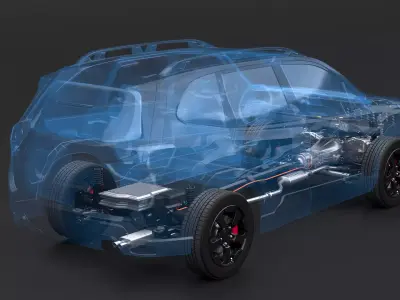 MHEV Mild-Hybrid AWD X-RAY 3D model
