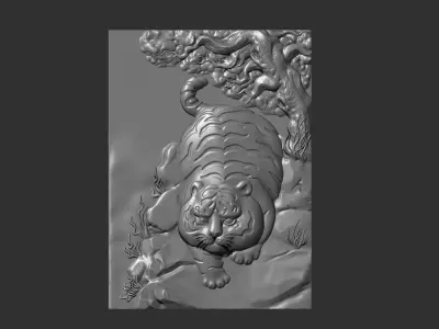Baby Tiger 3D print model