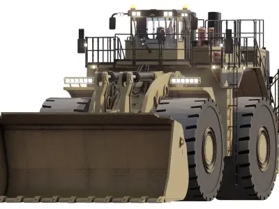 Wheel loader 3D model