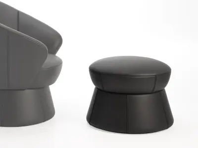 DS 163 Pouf 3D model