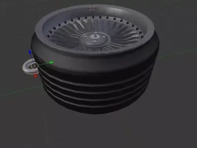 Rim keychain 3D print model