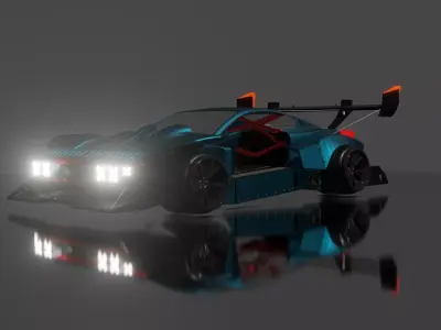 Drift car 3D print model