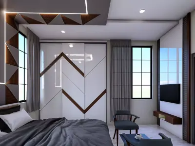 bedroom interior 3D model