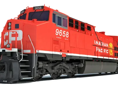 Canadian Pacific Locomotive 3D model