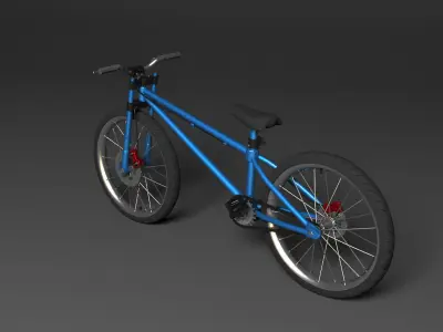 BMX Bike Low-poly 3D model