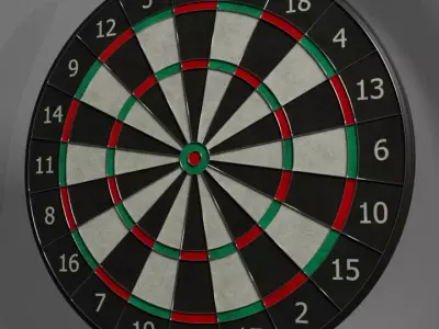 Dartboard dart-board 3D model