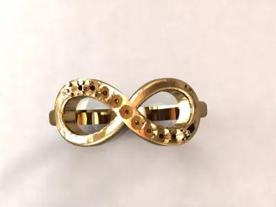 RIng Infinity 11 Free 3D print model