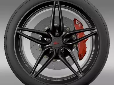 Mclaren 570S coupe wheel 2015 3D model