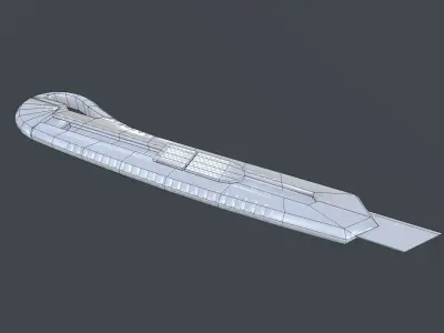 box cutter 001 Low-poly 3D model