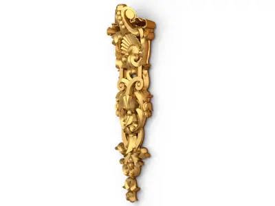 carved classic decorative ornament cnc 3d printing stl 01 3D model