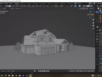 Simple House Design For Sale in Cheap Price Low-poly 3D model