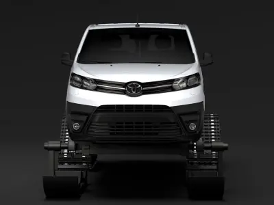 Toyota ProAce Van Ski 2018 3D model