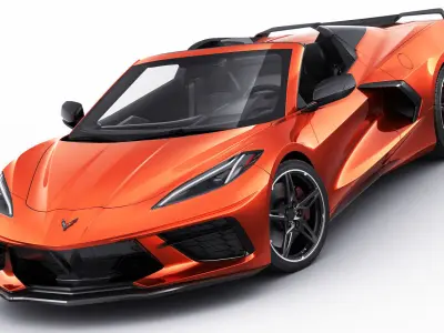 Corvette Convertible C8 3D model