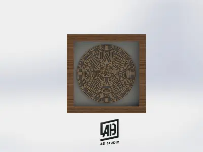 ANCIENT MYSTERY 3D PUZZLE - MAYAN CALENDAR 3D print model