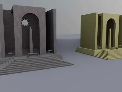 Miniature 3D Printing Structure Type-9 3D model