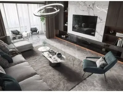 Modern Light Luxury Style 3D model