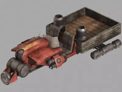 Ute Speeder Variant B - Star Wars Downunder Low-poly 3D model