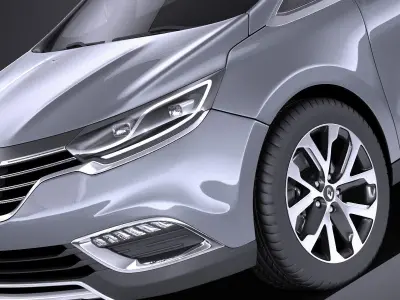 Renault Espace 2017 VRAY 3D model