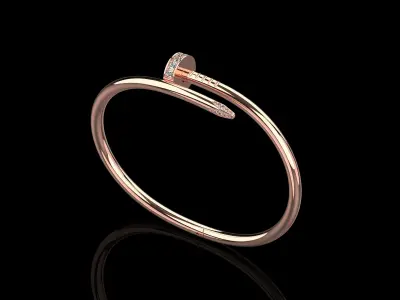 Juste un clou Bracelet 15 Size with Gems N83 3D print model