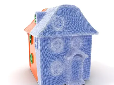 Vibrant Toy House model pack Low-poly 3D model