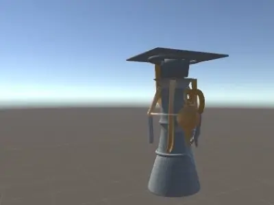 Rocket engine UnityAssetBundle and 3d model Free 3D model
