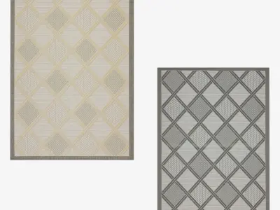 Rugs No 1 Low-poly 3D model